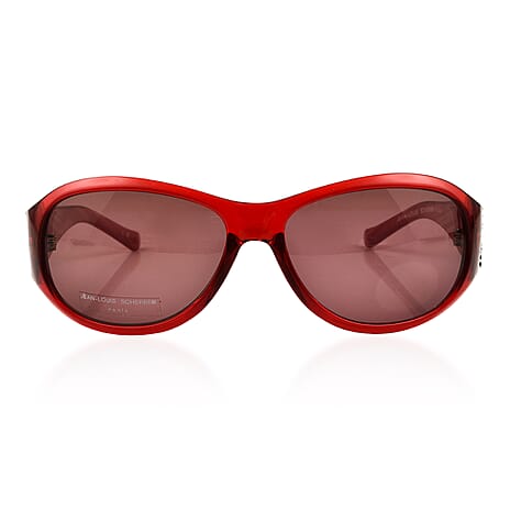 Jean Louis Designer Womens Oversize Sunglasses - Red