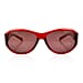 Jean Louis Designer Womens Oversize Sunglasses - Red