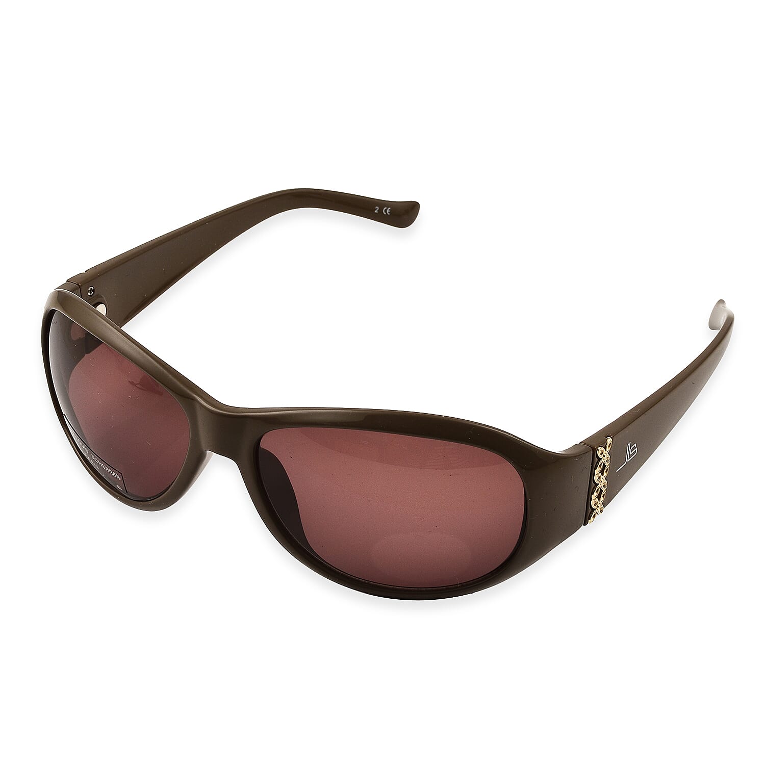 Jean Louis Designer Womens Oversize Sunglasses - Brown