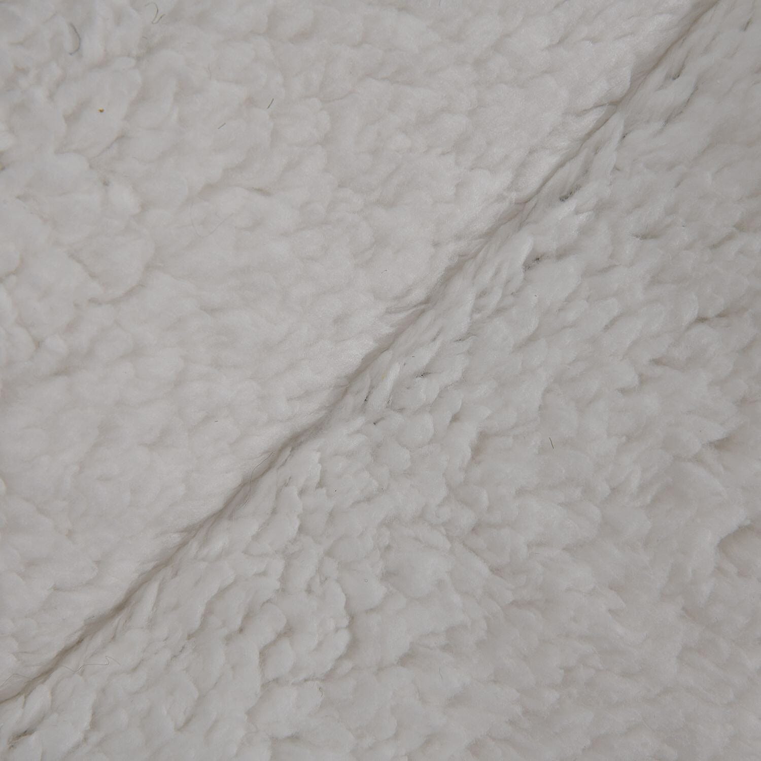 Super Soft Sherpa with Plush Armchair Cover - Light Grey