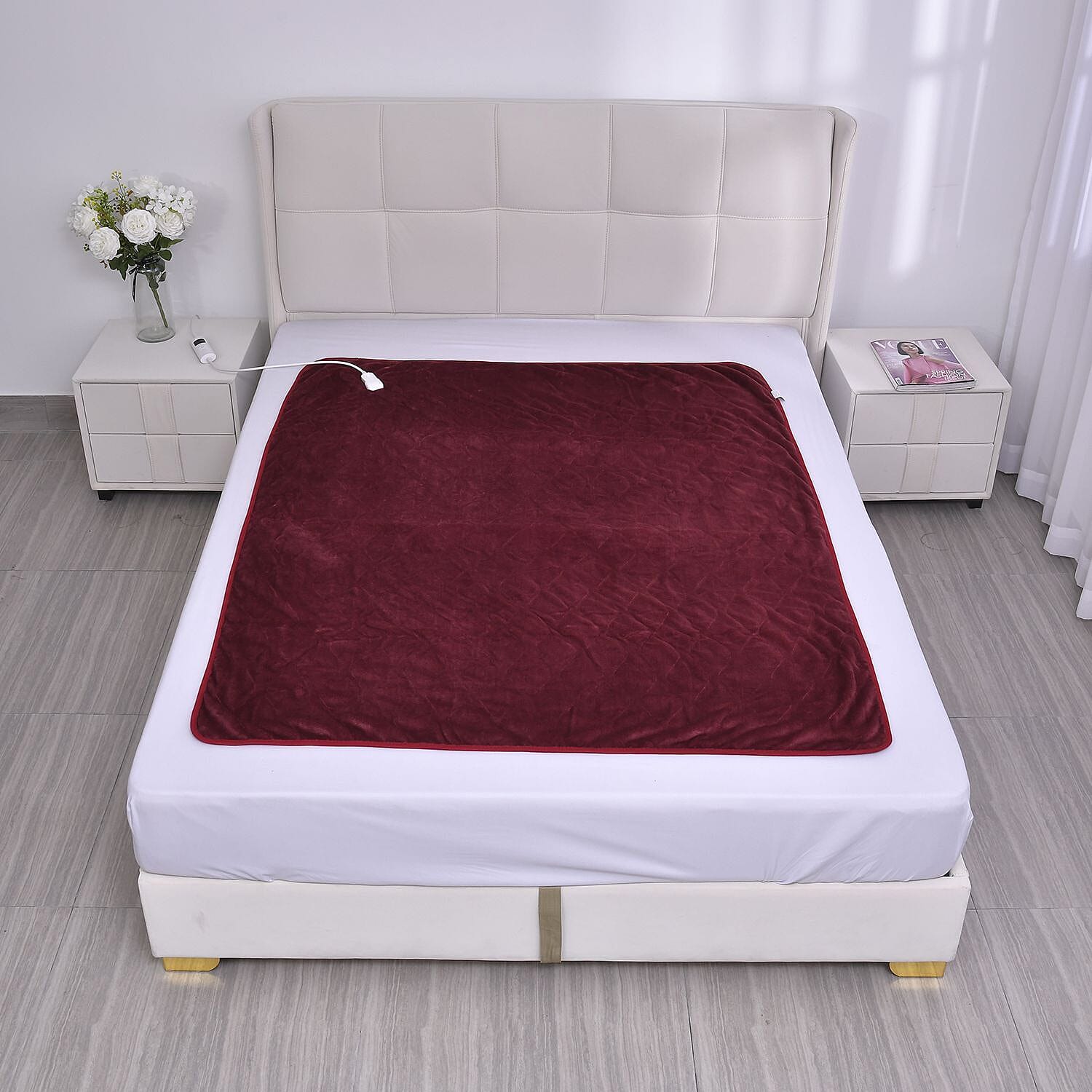 Doorbuster - Electric heated Blanket (Size 160x130 cm) - Red