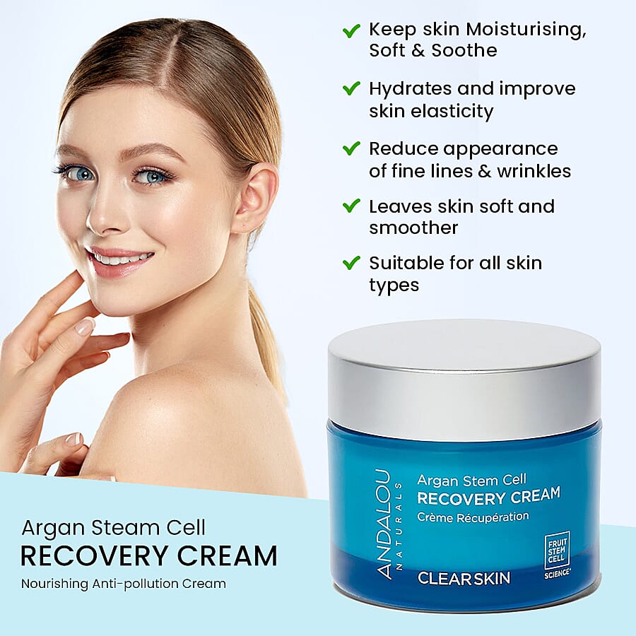 Clear Skin Argan Stem Cell Recovery Cream - 50g