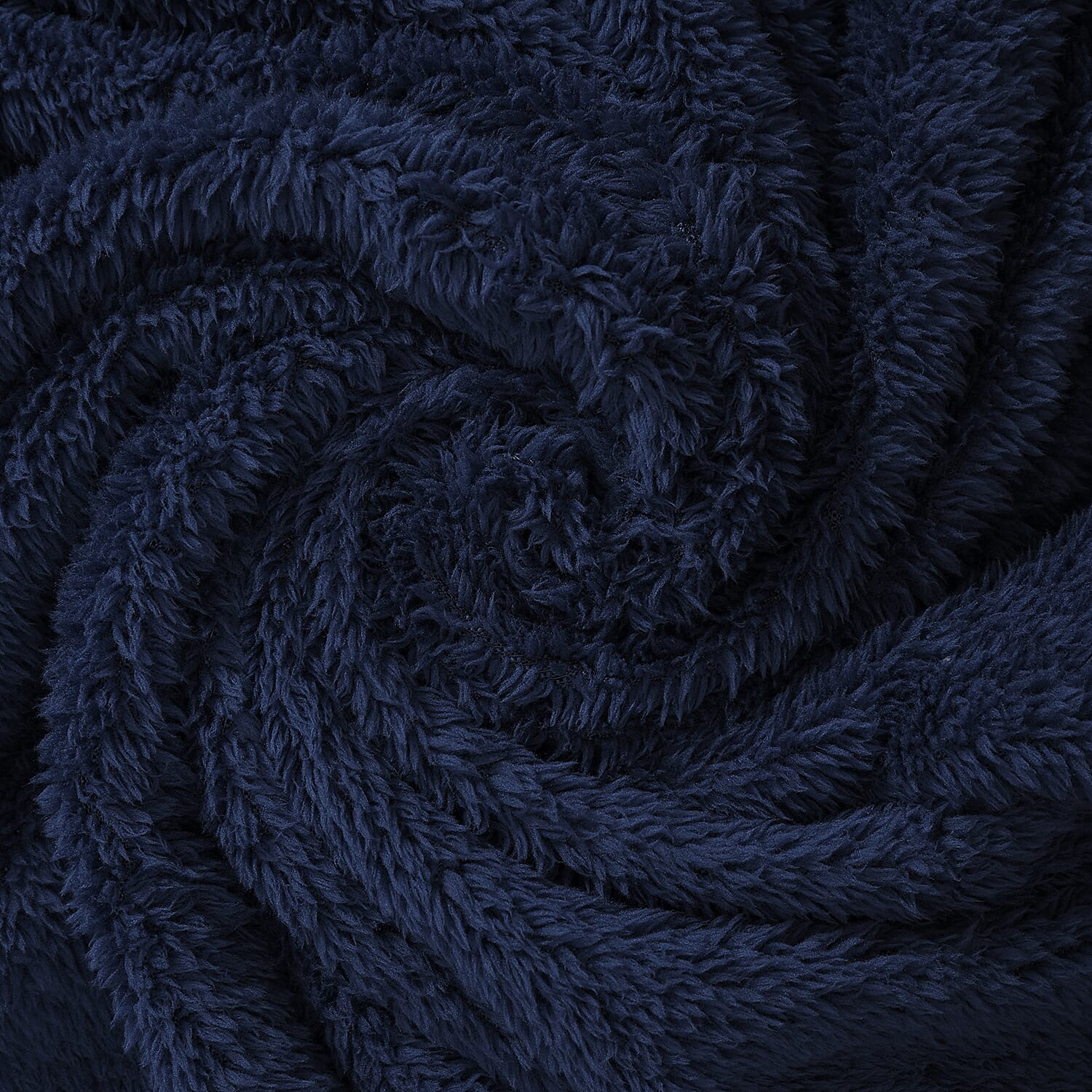 Polyester Solid Blanket - Navy