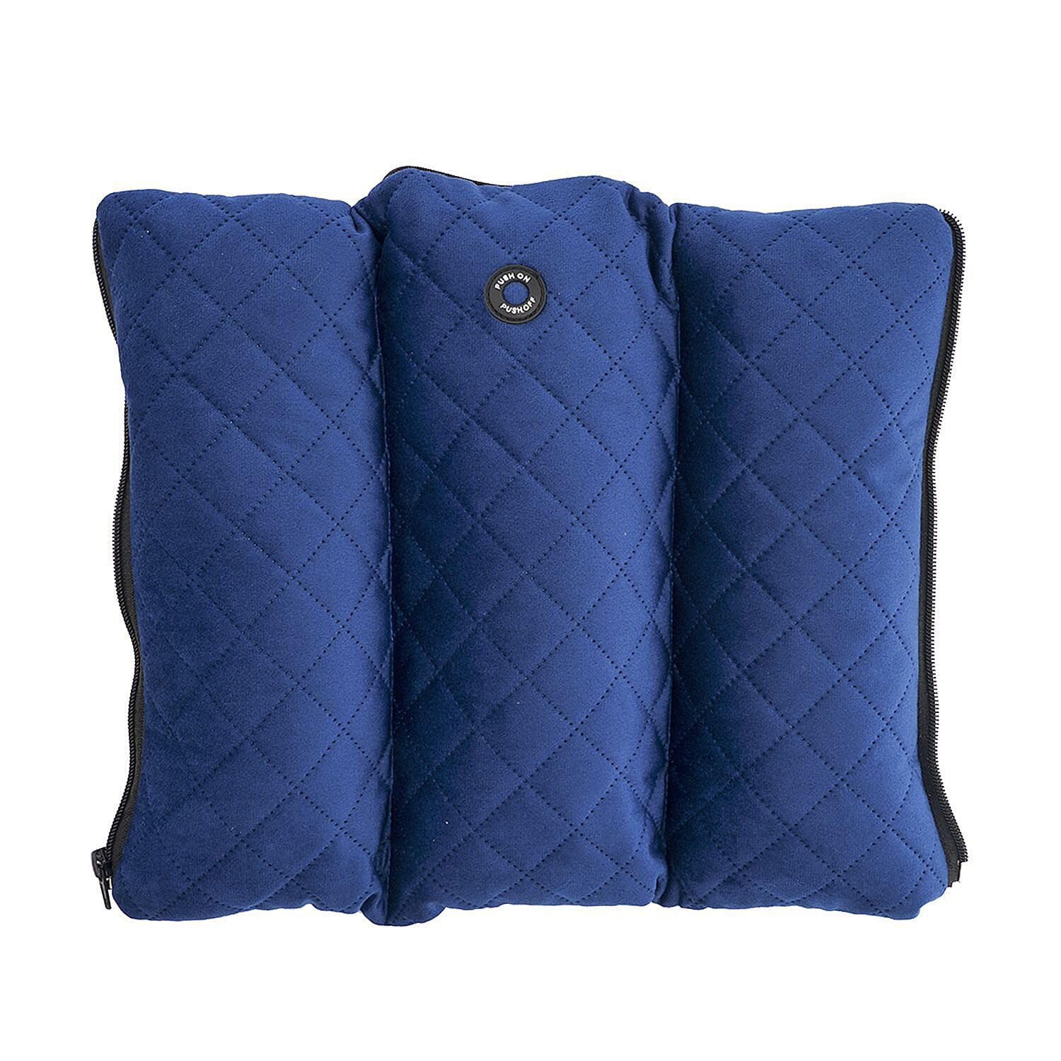 Homesmart 2 in 1 Vibrating Massage Foldable Pillow - Navy