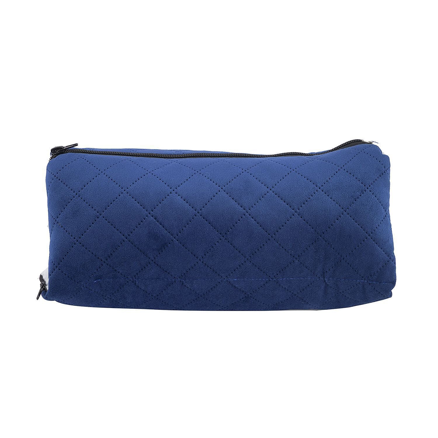 Homesmart 2 in 1 Vibrating Massage Foldable Pillow - Navy