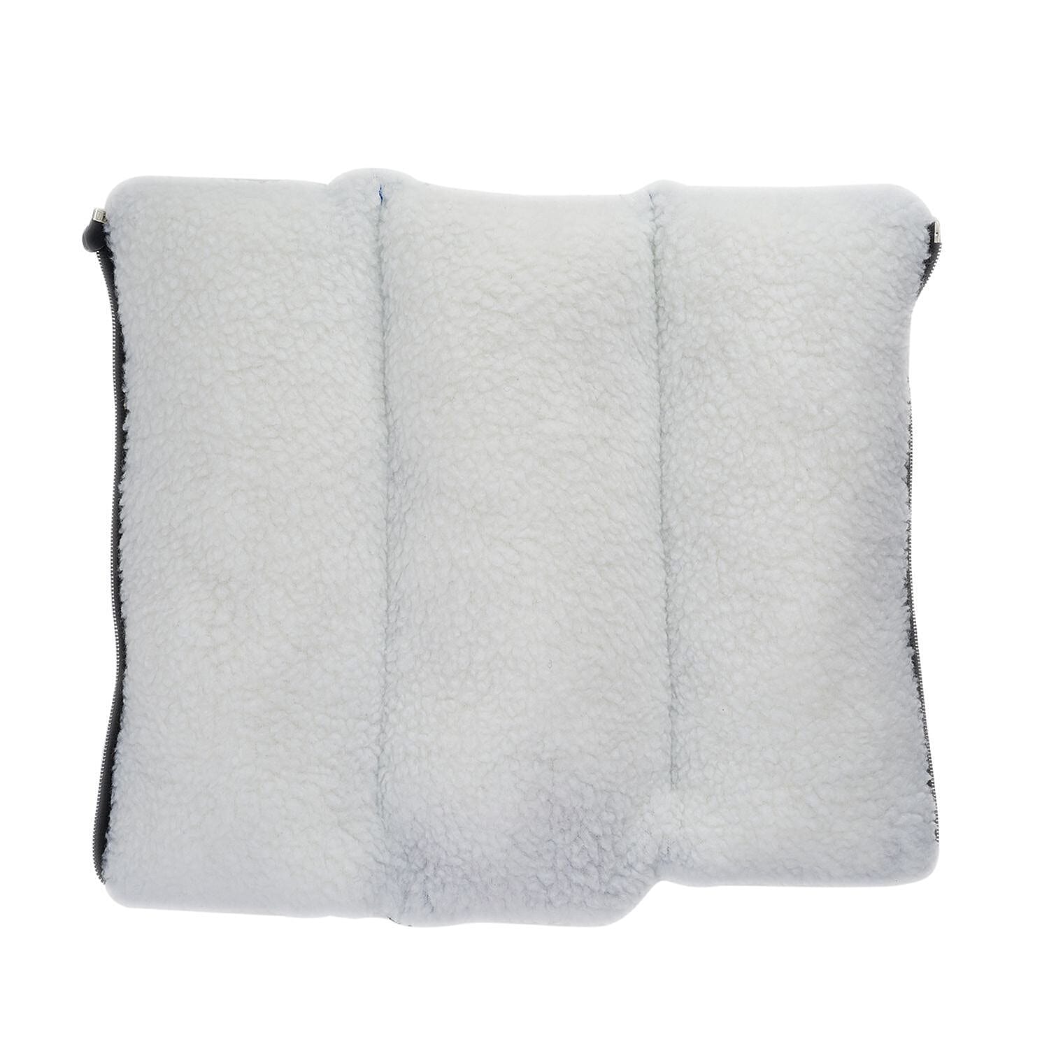 Homesmart 2 in 1 Vibrating Massage Foldable Pillow - Navy