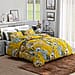 Serenity Night Garden Silk & Down Alternative Comforter With 2 Pillowcases King - Yellow