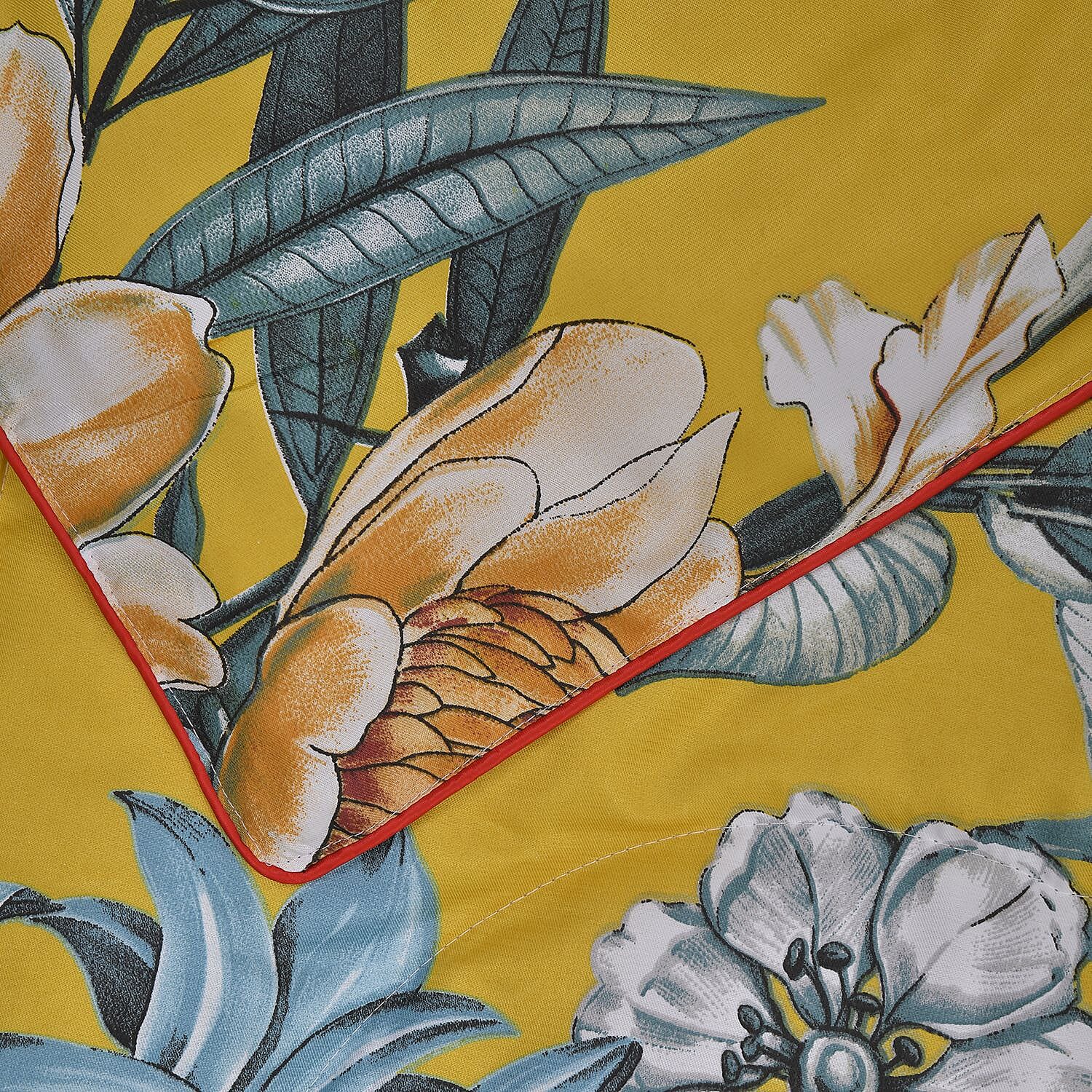 Garden Silk and Down Alternative Comforter  With 2 Pillowcases King 