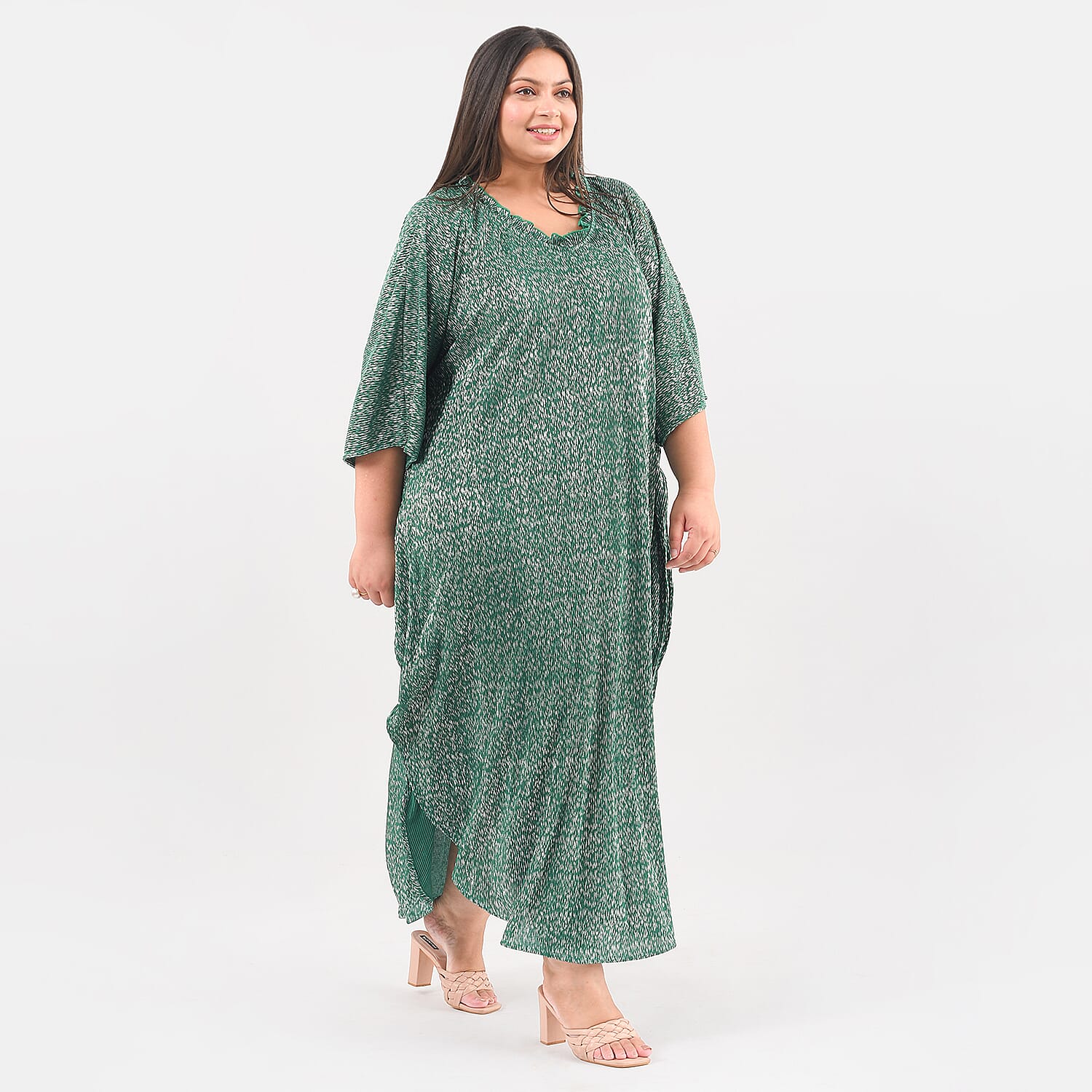 VLL  - Polyester  - Kaftan - One Size - Green