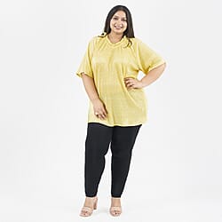 Tamsy Polyester Printed Tunic - Red 