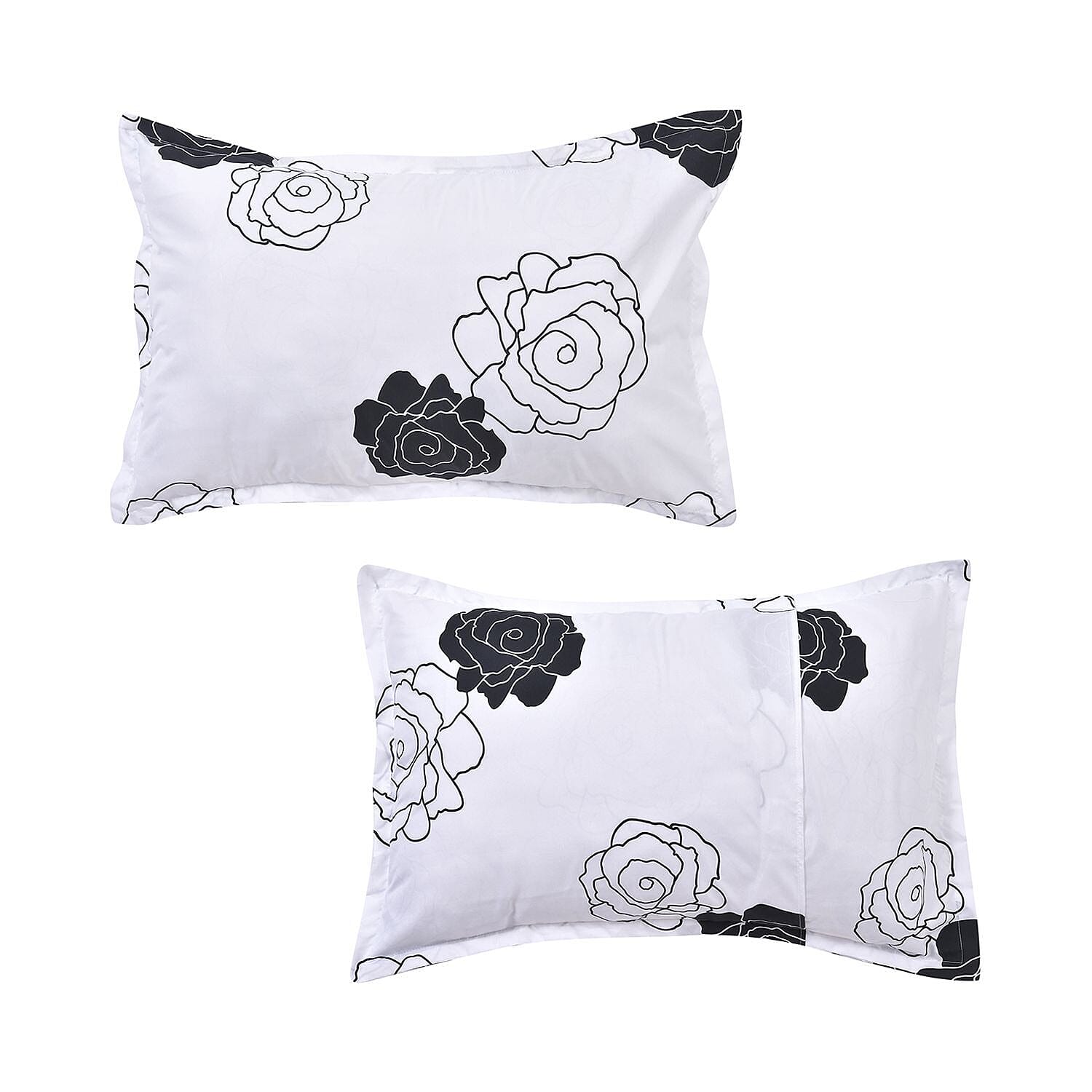 Branch Patterned Duvet Cover with 2 Pillowcases (Size 200x200 Cm) - Ivory