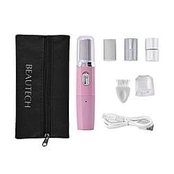 4 in 1 Callus Remover & Nail Polisher with Storage Bag - Pink