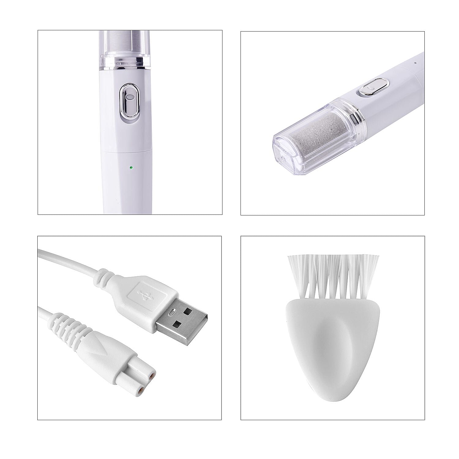 Beautech - 4 in 1 Callus Remover & Nail Polisher Storage Bag - White