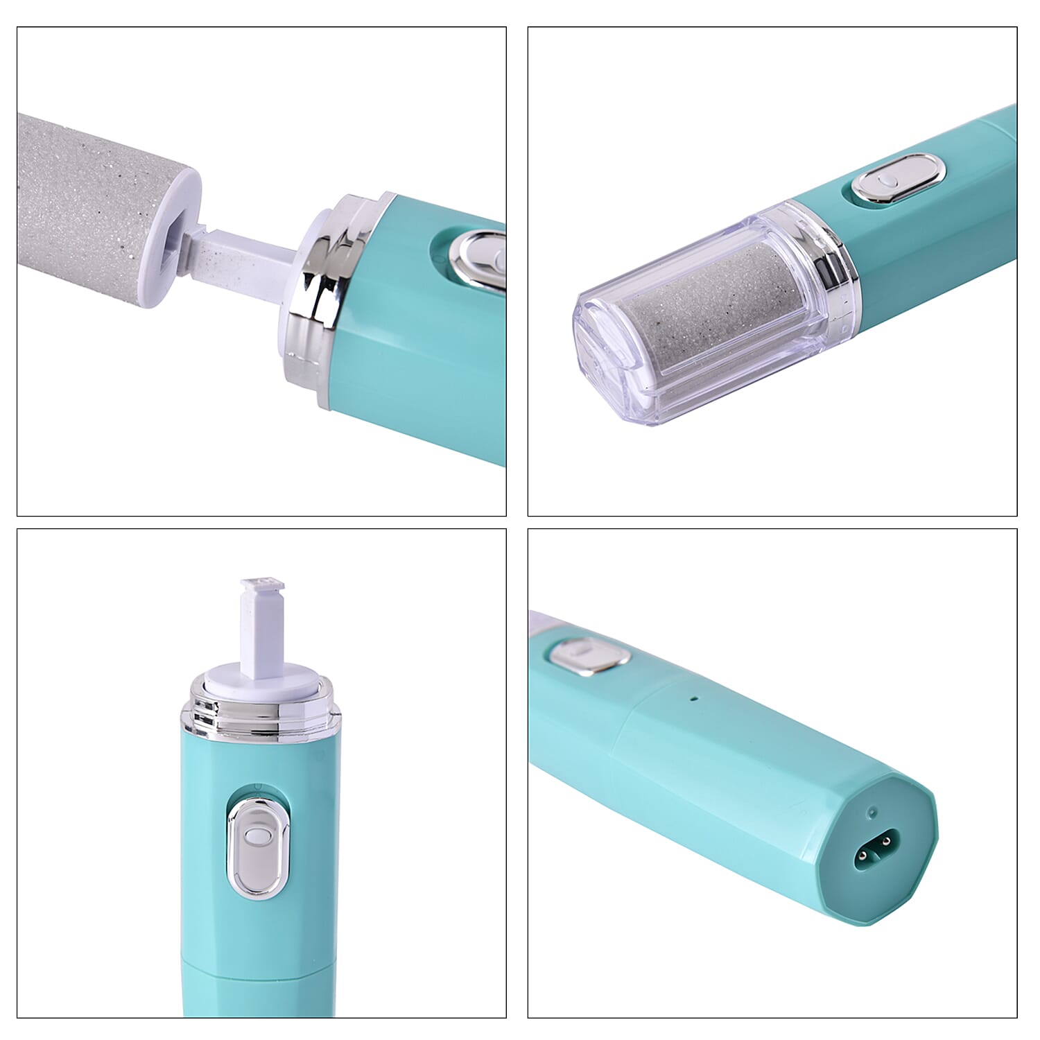 4 in 1 Callus Remover & Nail Polisher with Storage Bag - Blue