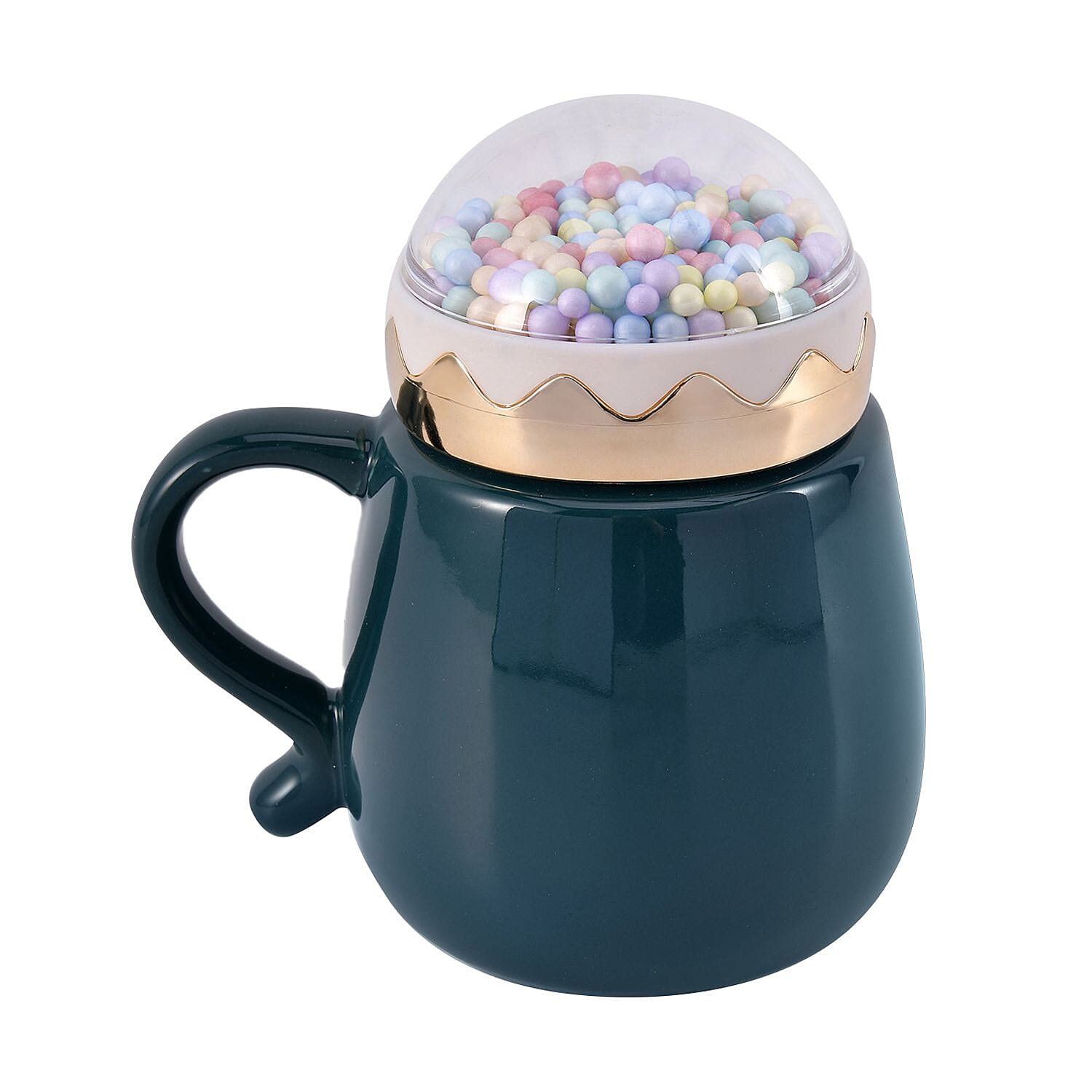  Coffee, Travel Mug and Tea Cup (Size 13x9x1 cm) - Green & Pink