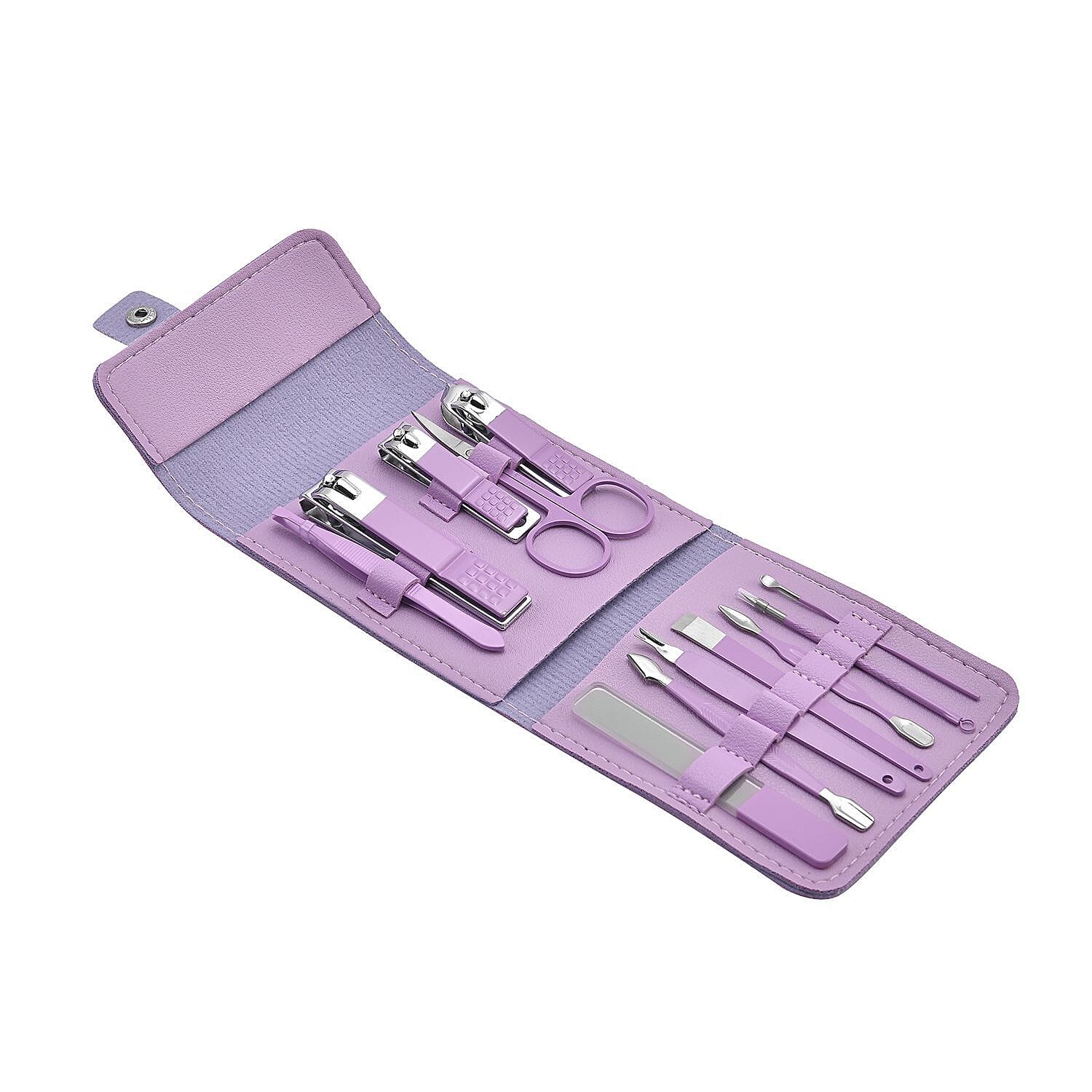 Manicure Set with Case - Purple