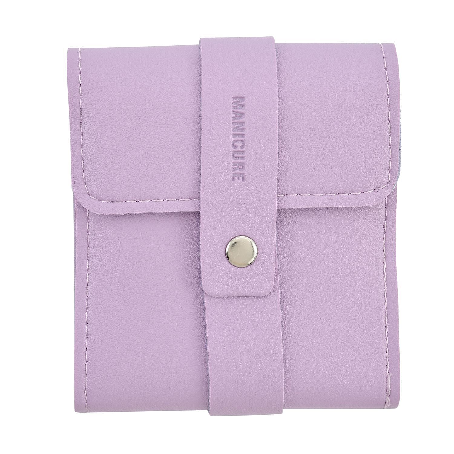 Manicure Set with Case - Purple