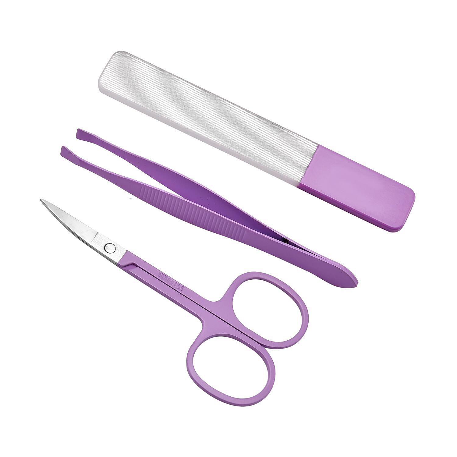 Manicure Set with Case - Purple
