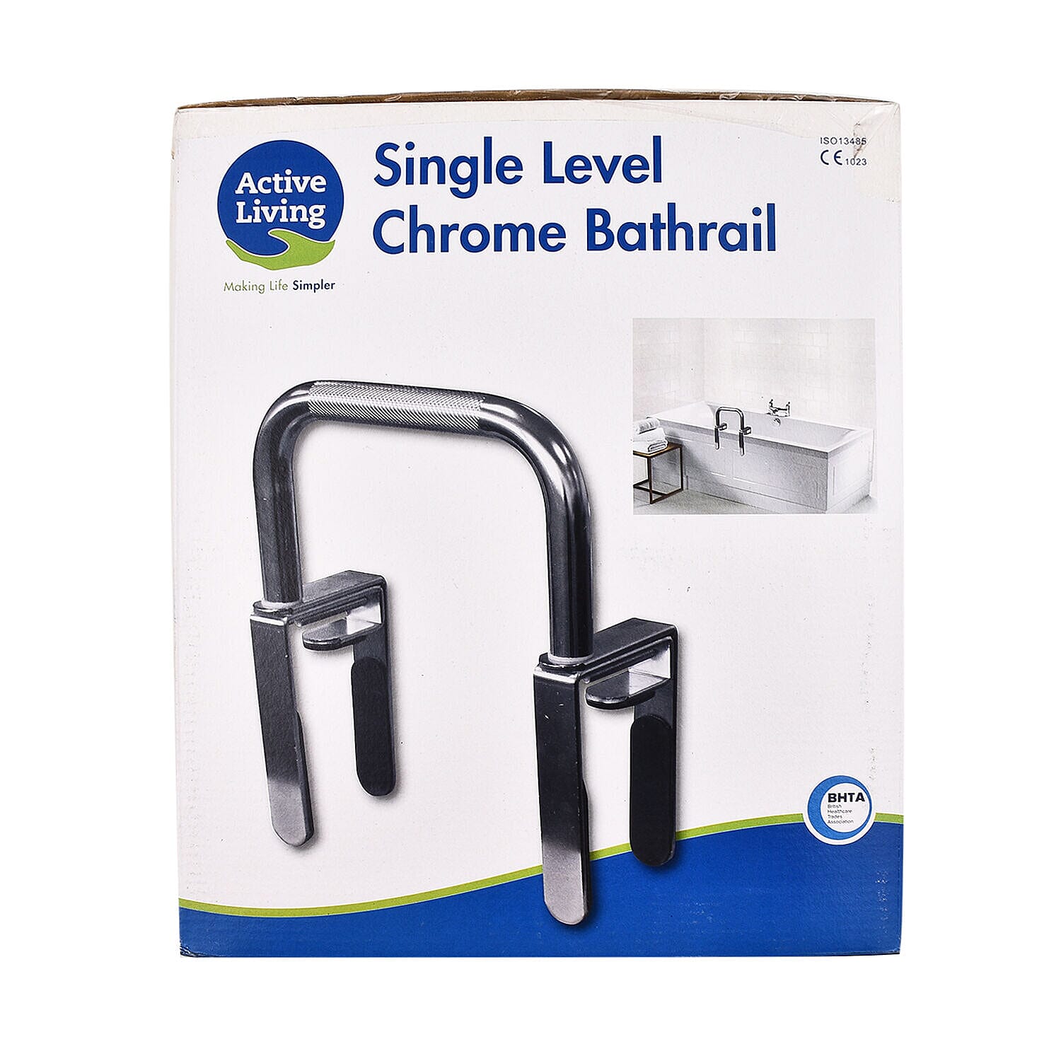 Single Level Chrome Bathrail