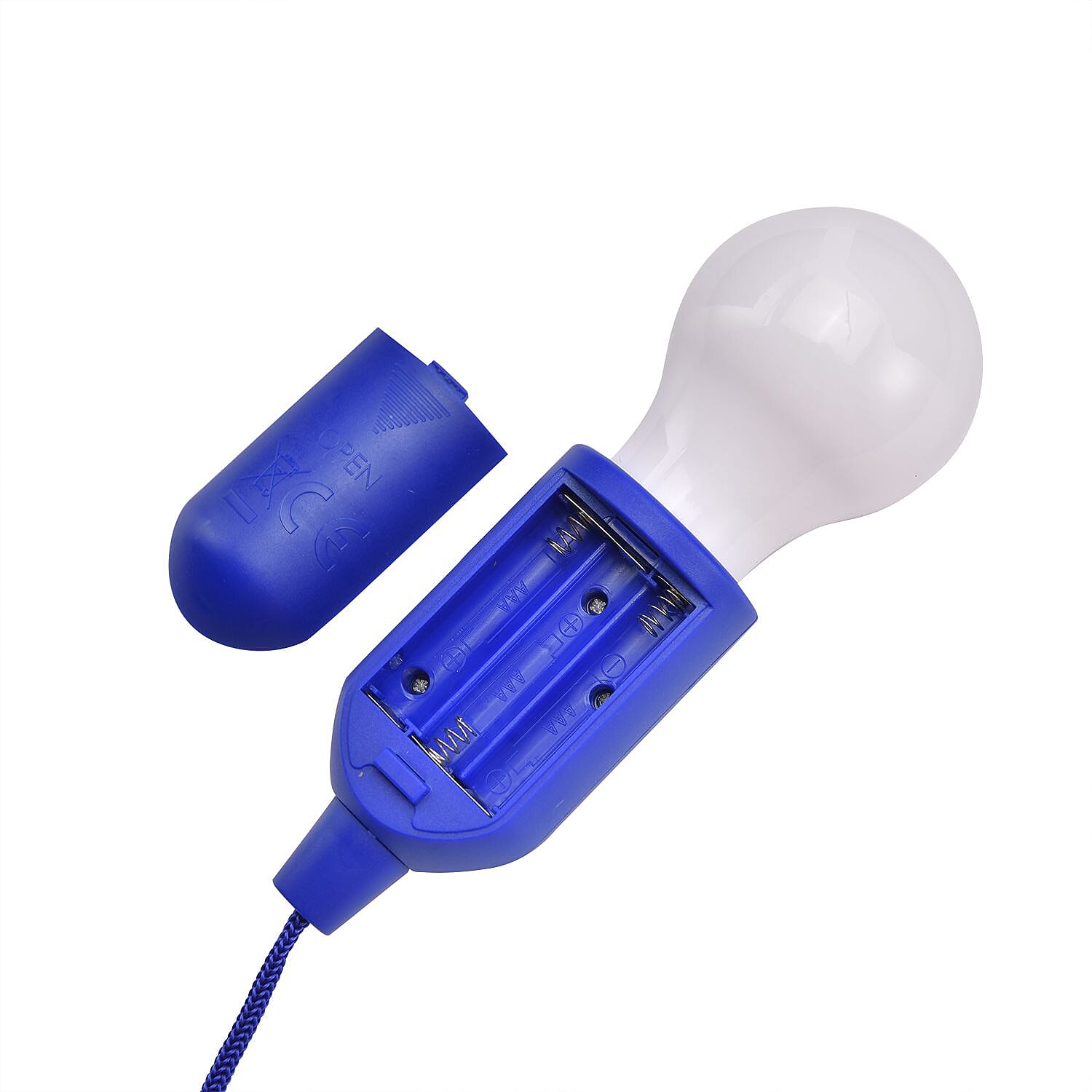 Set of 3 Pull Cord LED Light (Size 144x5x5 Cm) - Blue - 7134771 - TJC