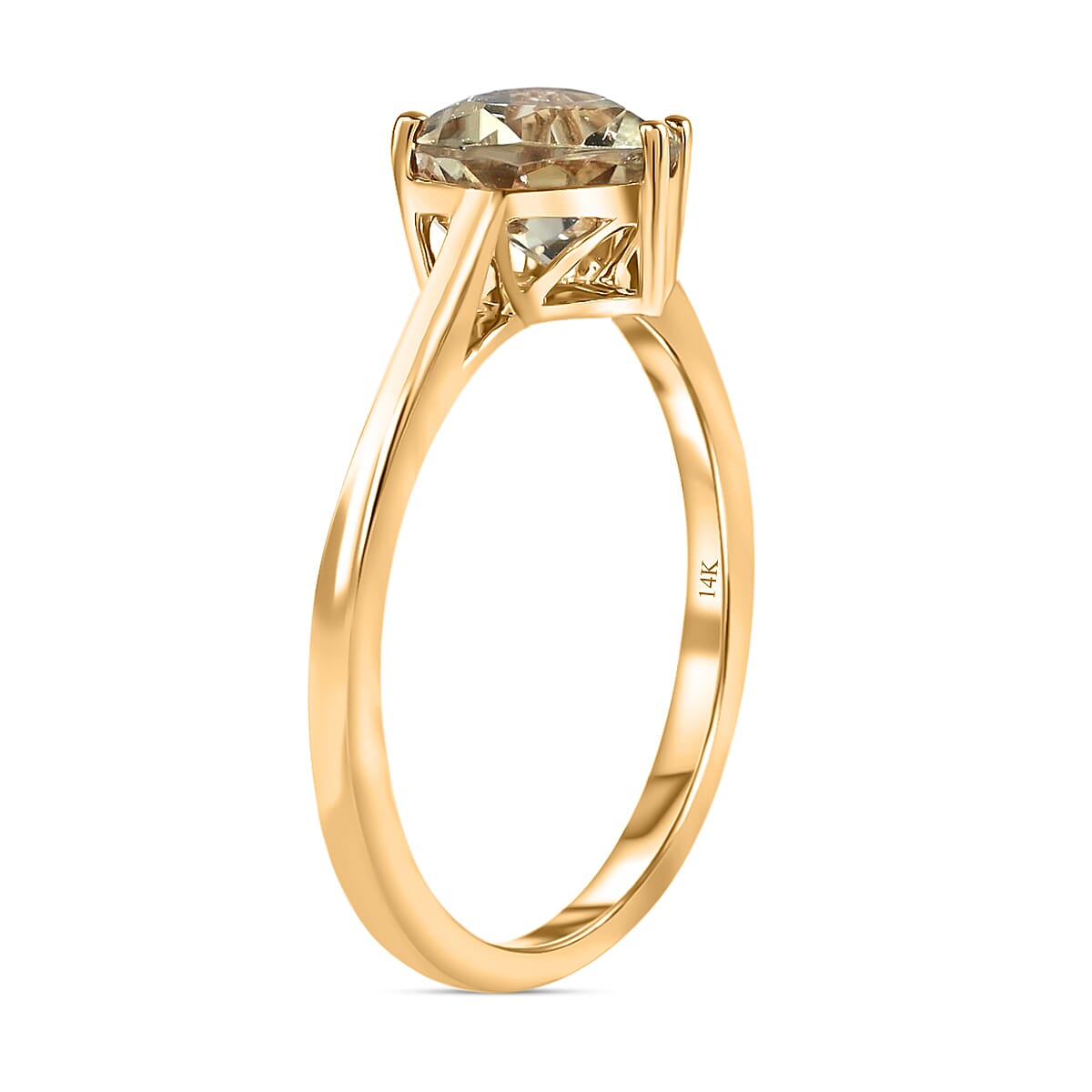 14K Yellow Gold AAA Turkizite Ring 1.35 ct, Gold Wt. 1.93 Gms 1.350 Ct ...