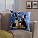 100% Cotton Embroidered Three Cats Patterned Cushion Cover (Size 43x43 cm) - Blue