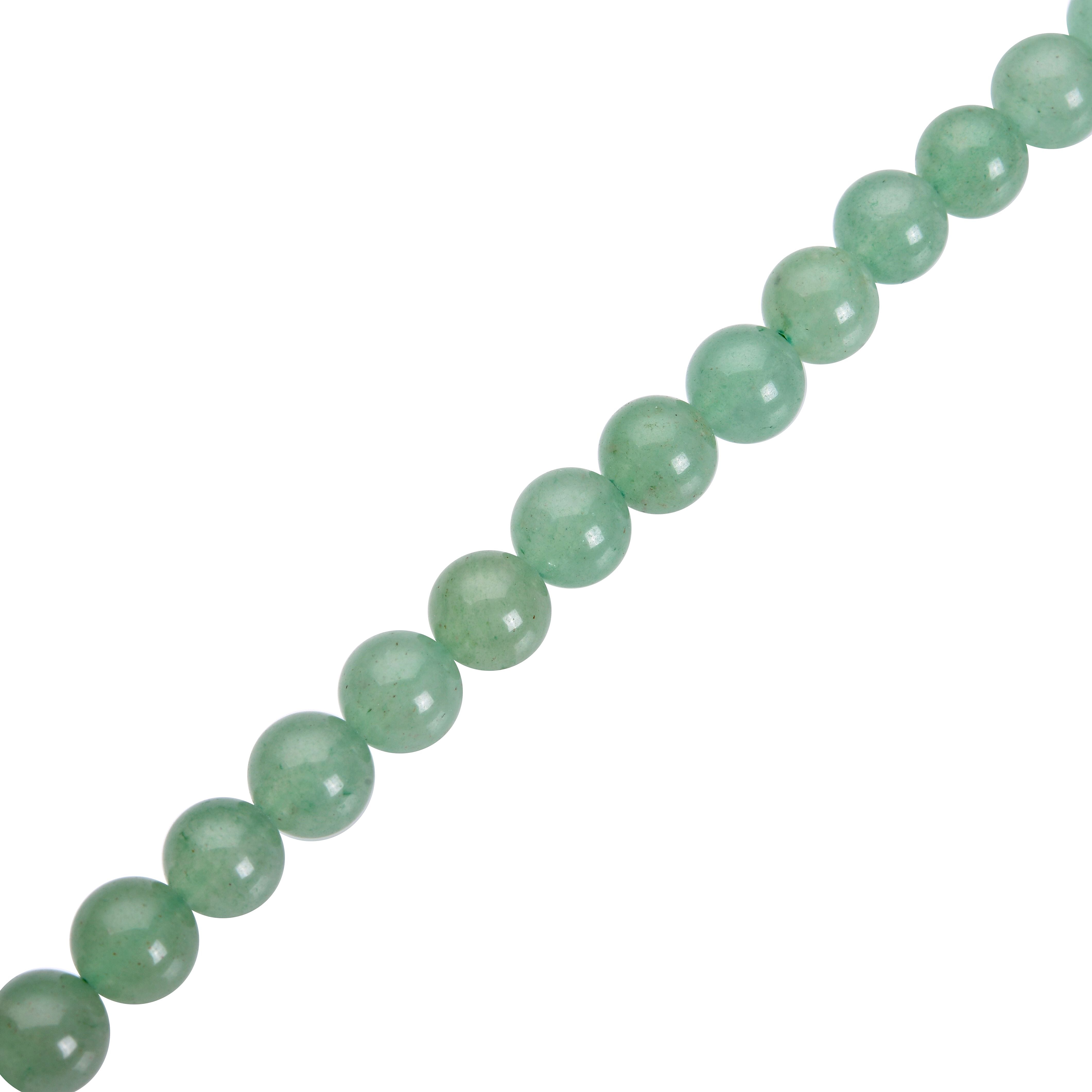 Green Aventurine Bracelet (Size - 8) With Magnetic Clasp In Gold Tone 112.500 Ct.