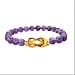 African Amethyst Bracelet (Size - 8) With Magnetic Clasp In Pure Yellow Gold Stainless Steel 112.500 Ct.
