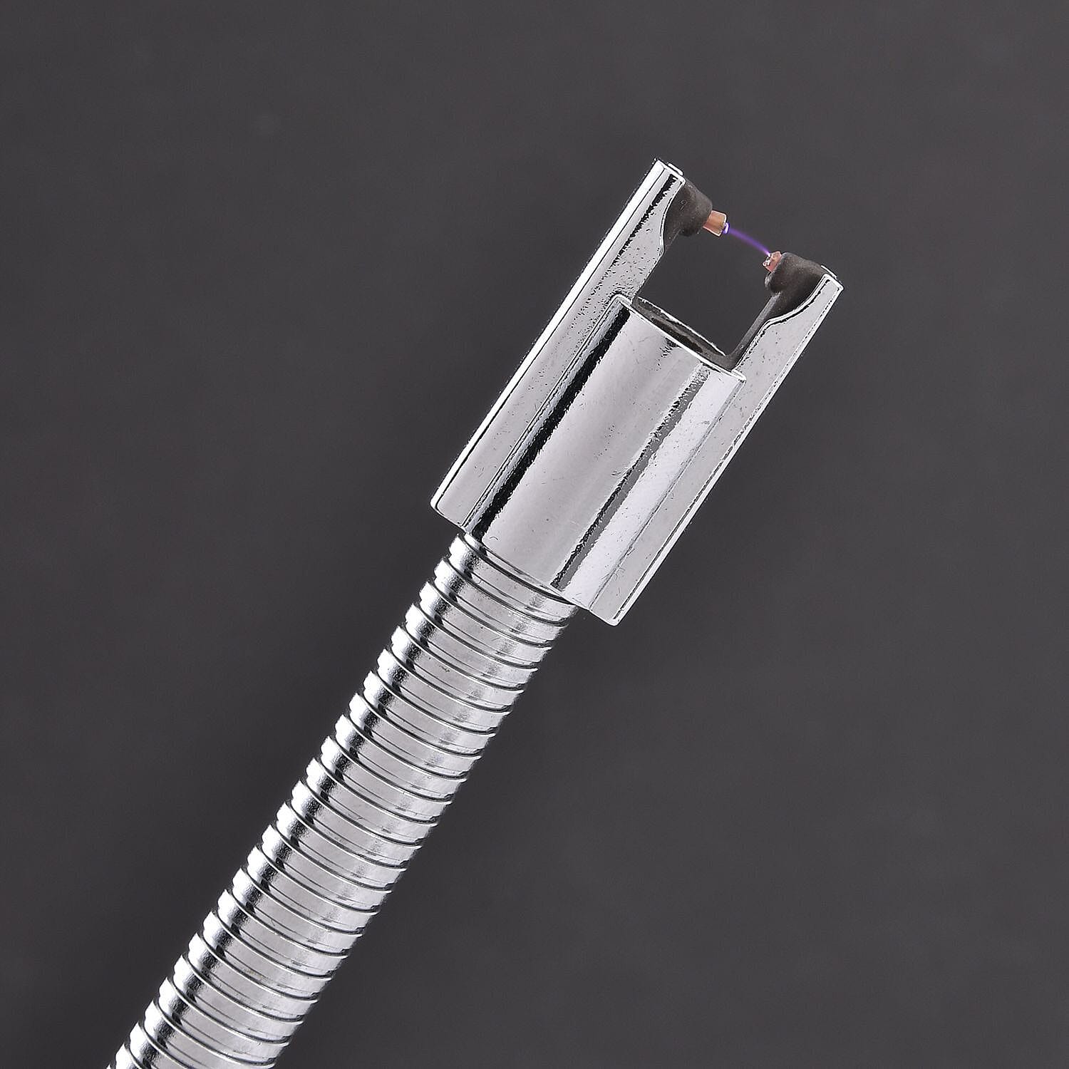 Candle Lighter with Flexible Long Neck & USB Charger (Size 24 cm)- Gold