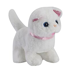 Electric Plush cat - White