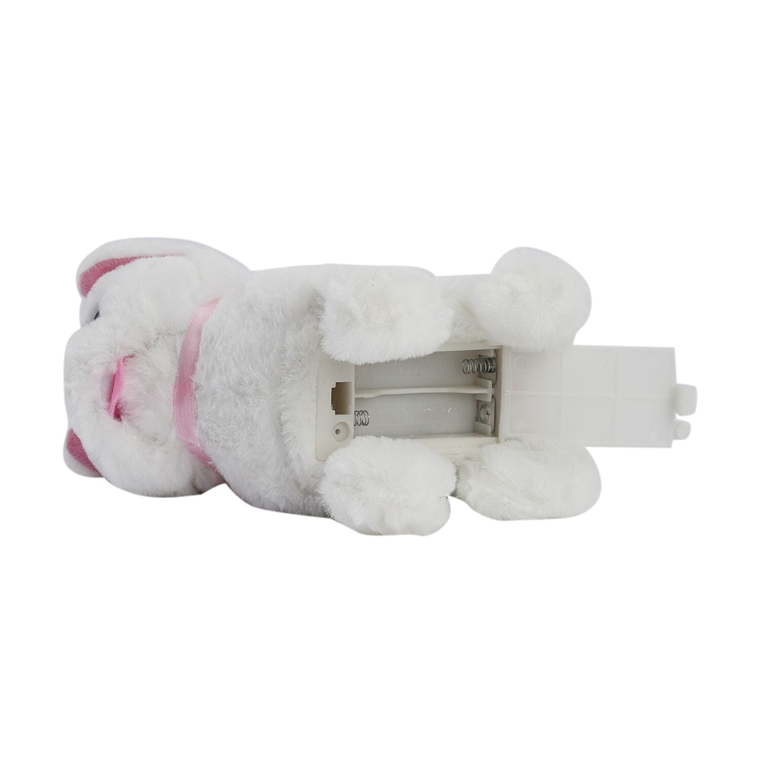 Doorbuster - Electric Walking Plush Cat Toy - White (Size 16x16x7 cm, 2 AA Battery Not Incl.)