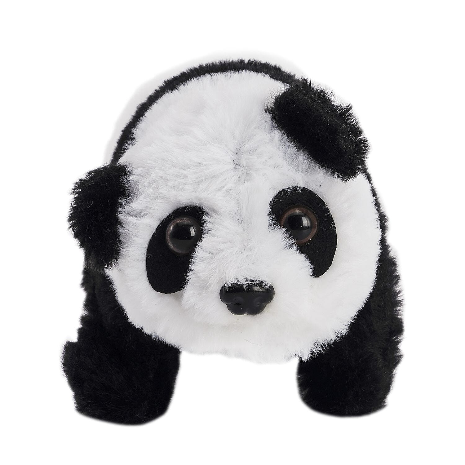 Doorbuster - Electric Walking Plush Panda Toy - Black and White (Size 18x10x10 cm, 2 AA Battery Not Included)