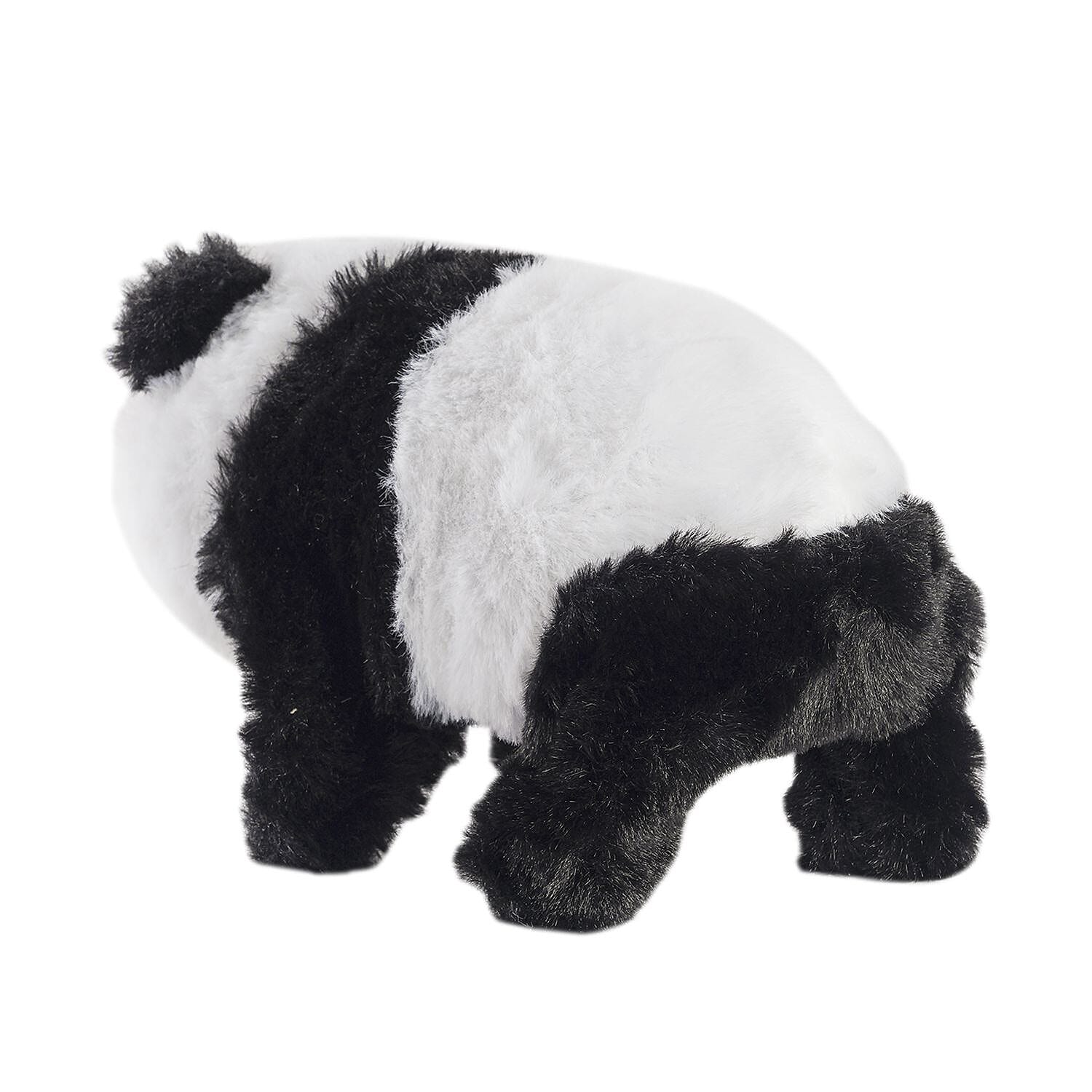 Doorbuster - Electric Walking Plush Panda Toy - Black and White (Size 18x10x10 cm, 2 AA Battery Not Included)