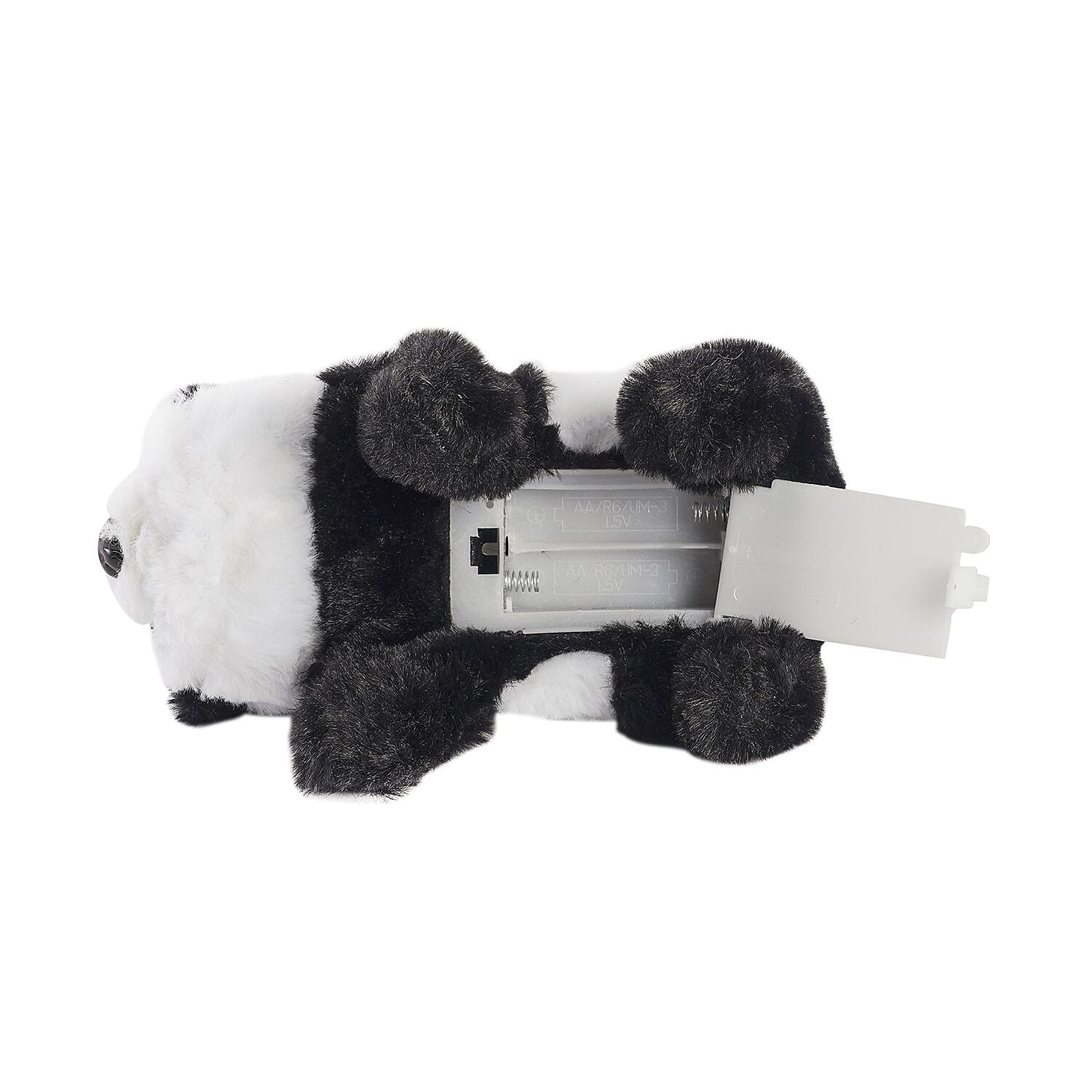 Doorbuster - Electric Walking Plush Panda Toy - Black and White (Size 18x10x10 cm, 2 AA Battery Not Included)