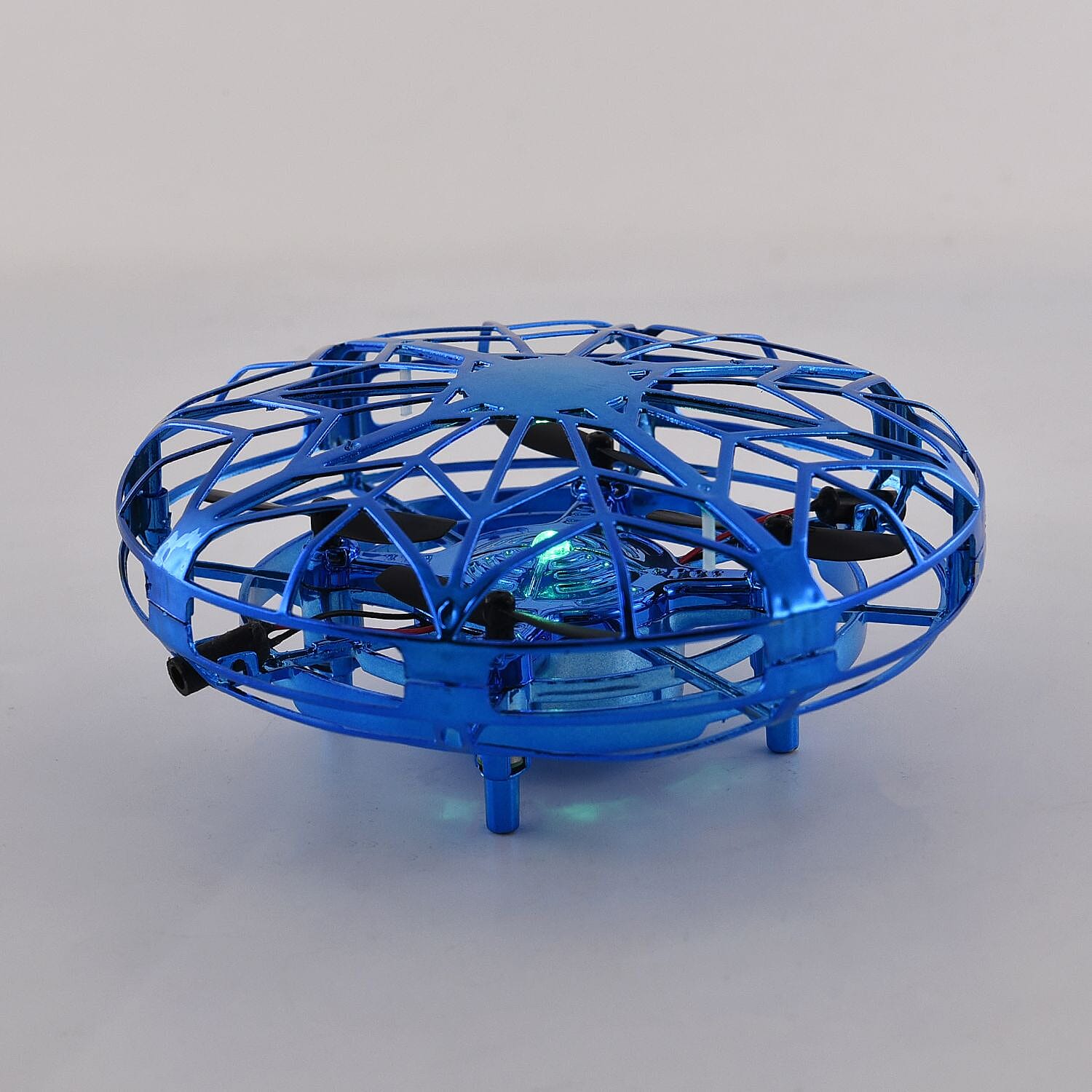 UFO Flying Ball with LED Light with Rechargeable Battery - Blue
