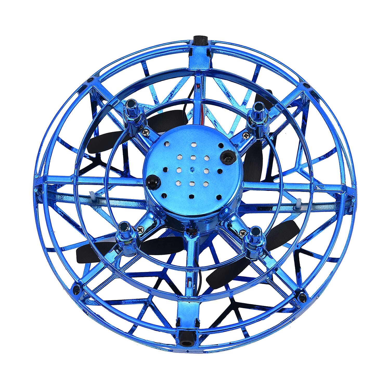 UFO Flying Ball with LED Light with Rechargeable Battery - Blue