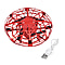 UFO Flying Ball with LED Light - Red
