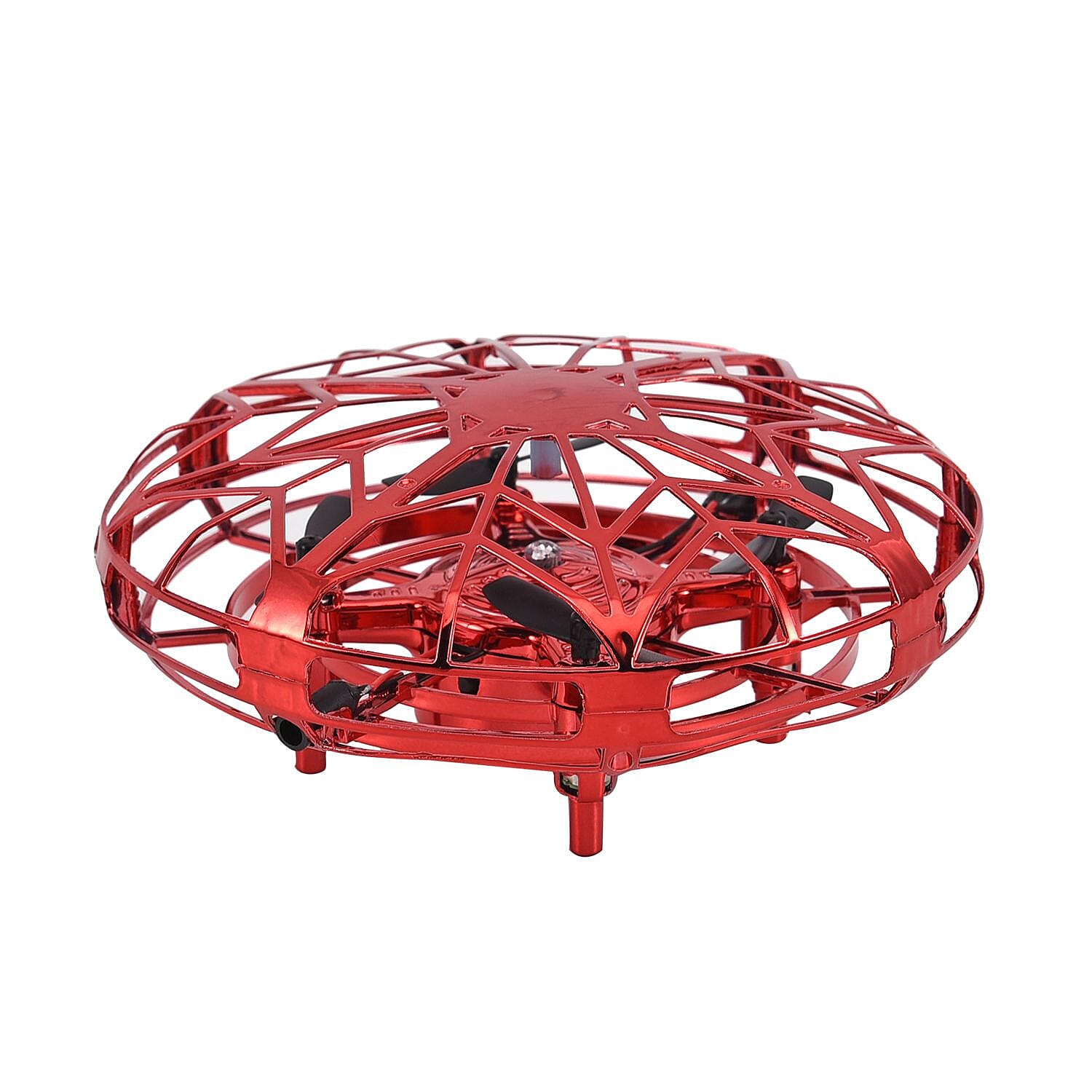UFO Flying Ball with LED Light with Rechargeable Battery - Red