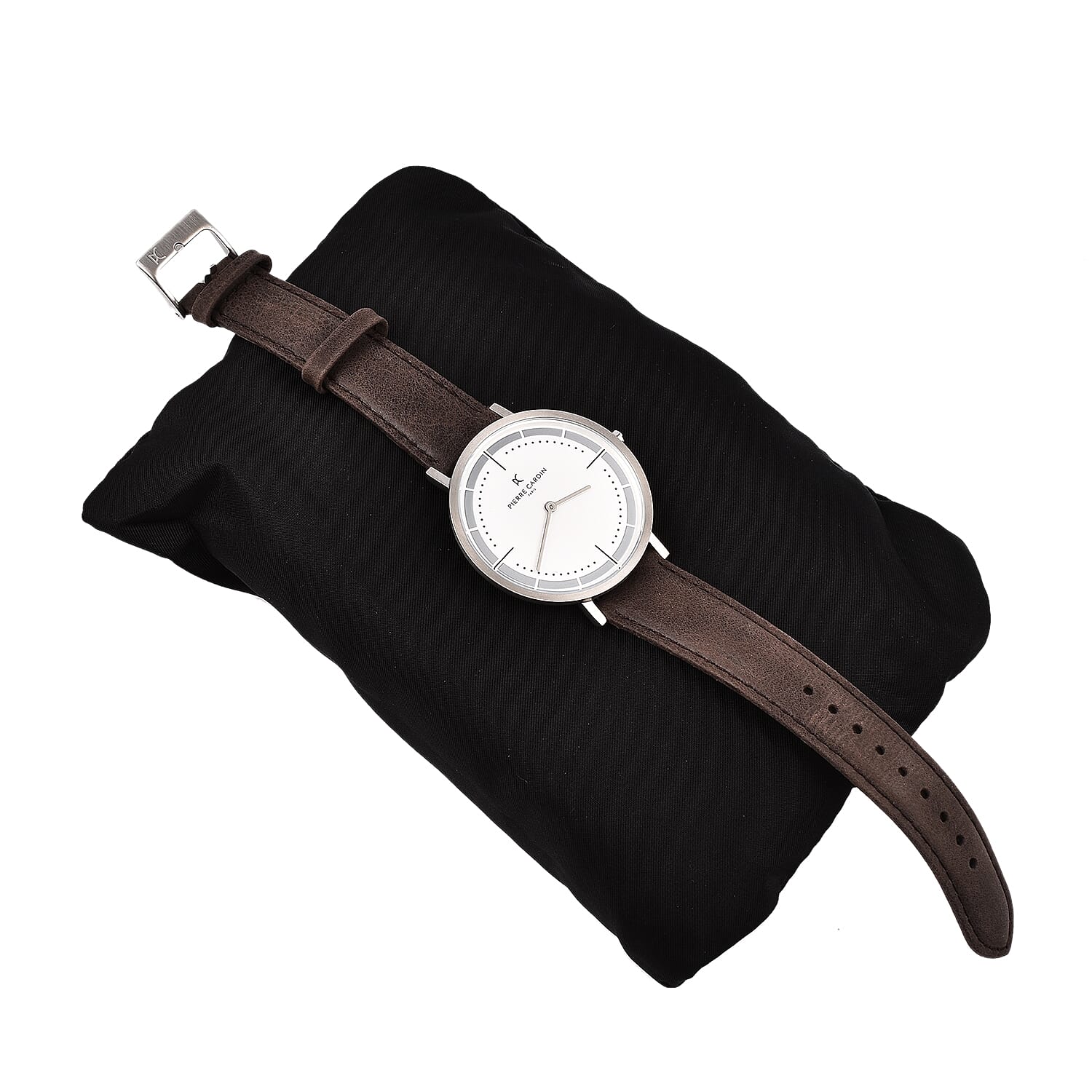 Pierre Cardin Quartz Mens Watch in Leather - Brown