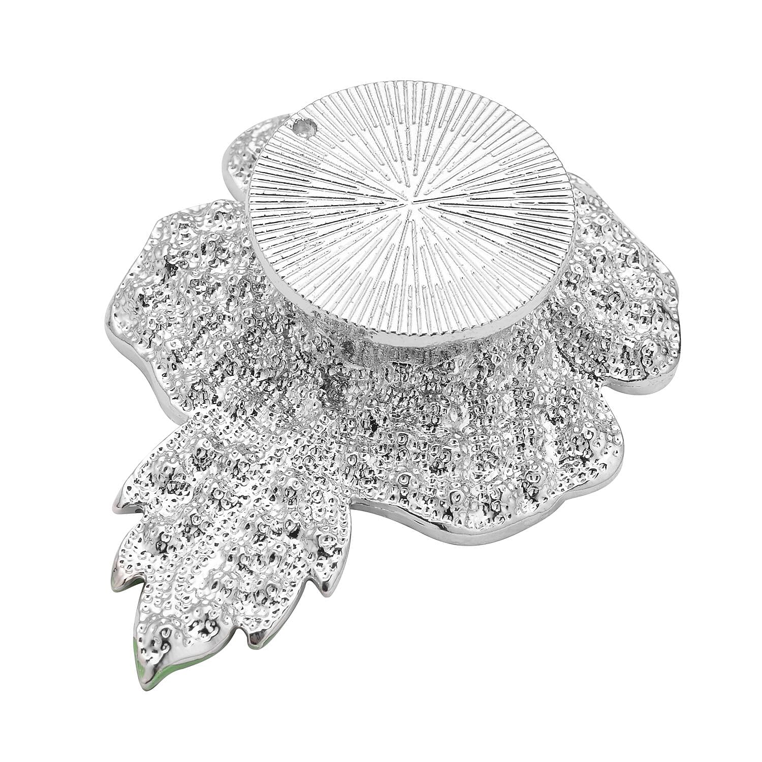 Multi Colour Austrian Crystal Poppy Brooch in Silver Tone