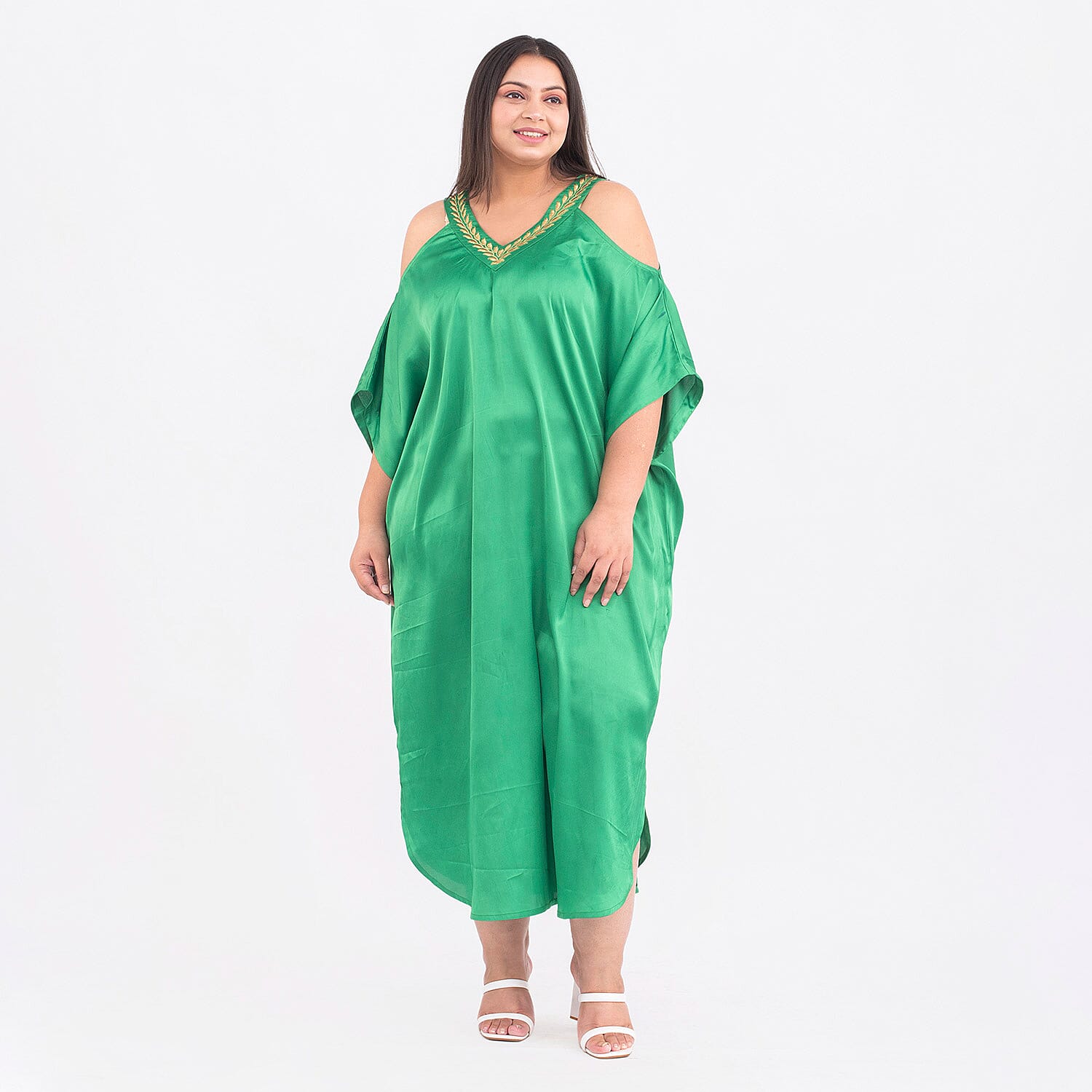 VLL : Polyester : Kaftan : Black