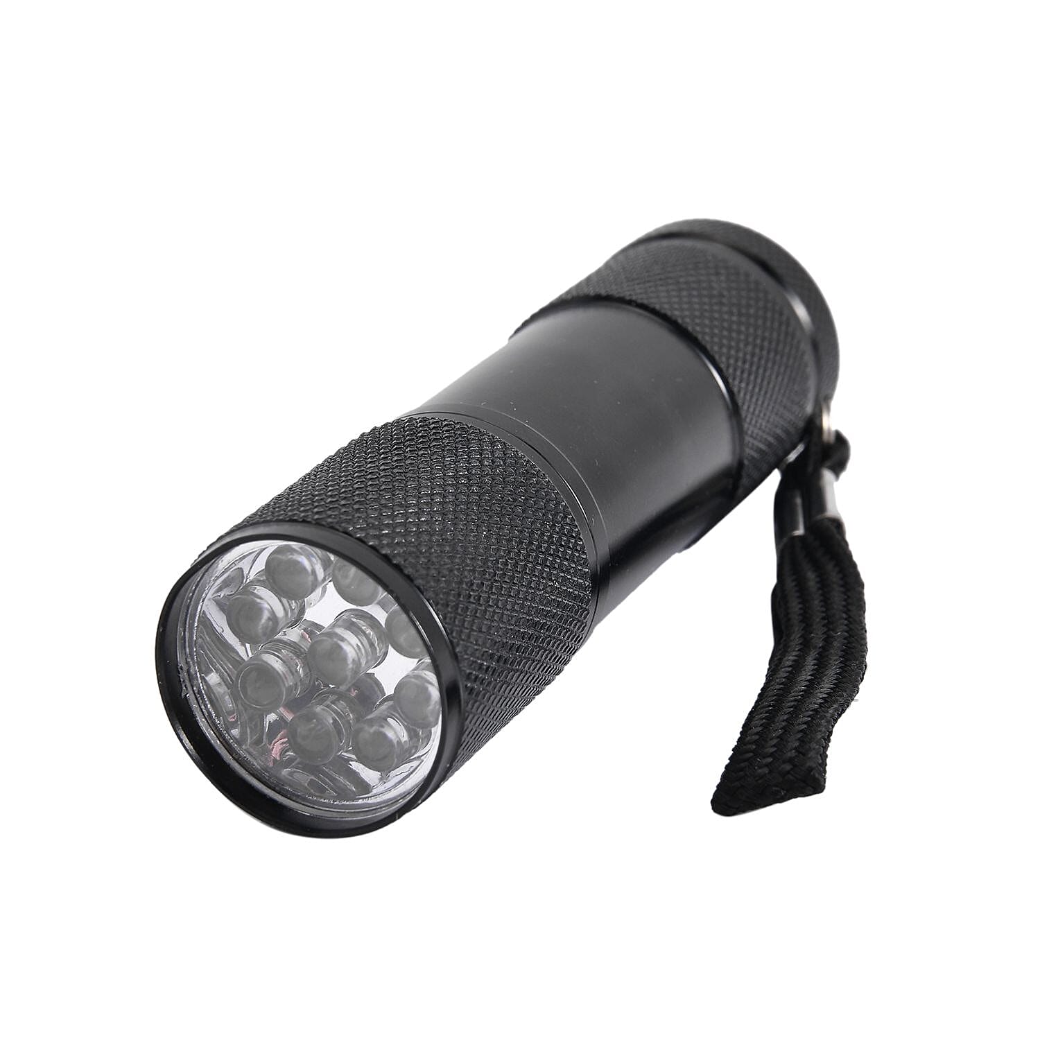 Flashlight Powered by 3 AAA Battery (Size 10x2 Cm) - Black