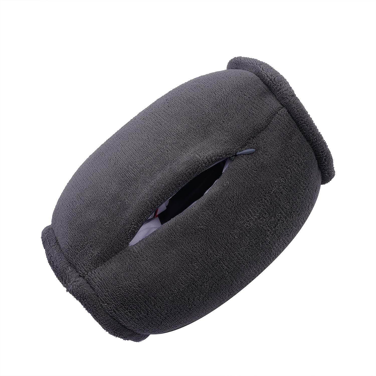 Portable Vibrating Massage Pillow (Size 25x15 Cm) Requires 2xAA Battery (Not included) - Grey