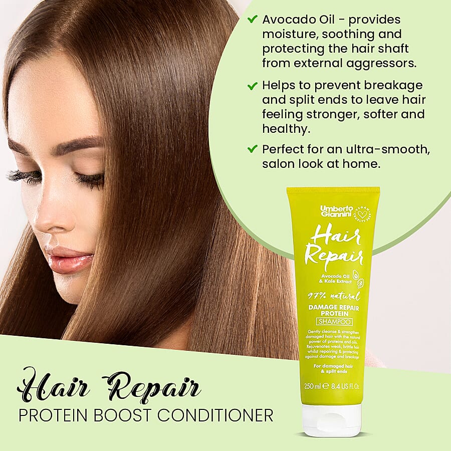 Umberto Giannini: Protein Boost Shampoo - 250ml