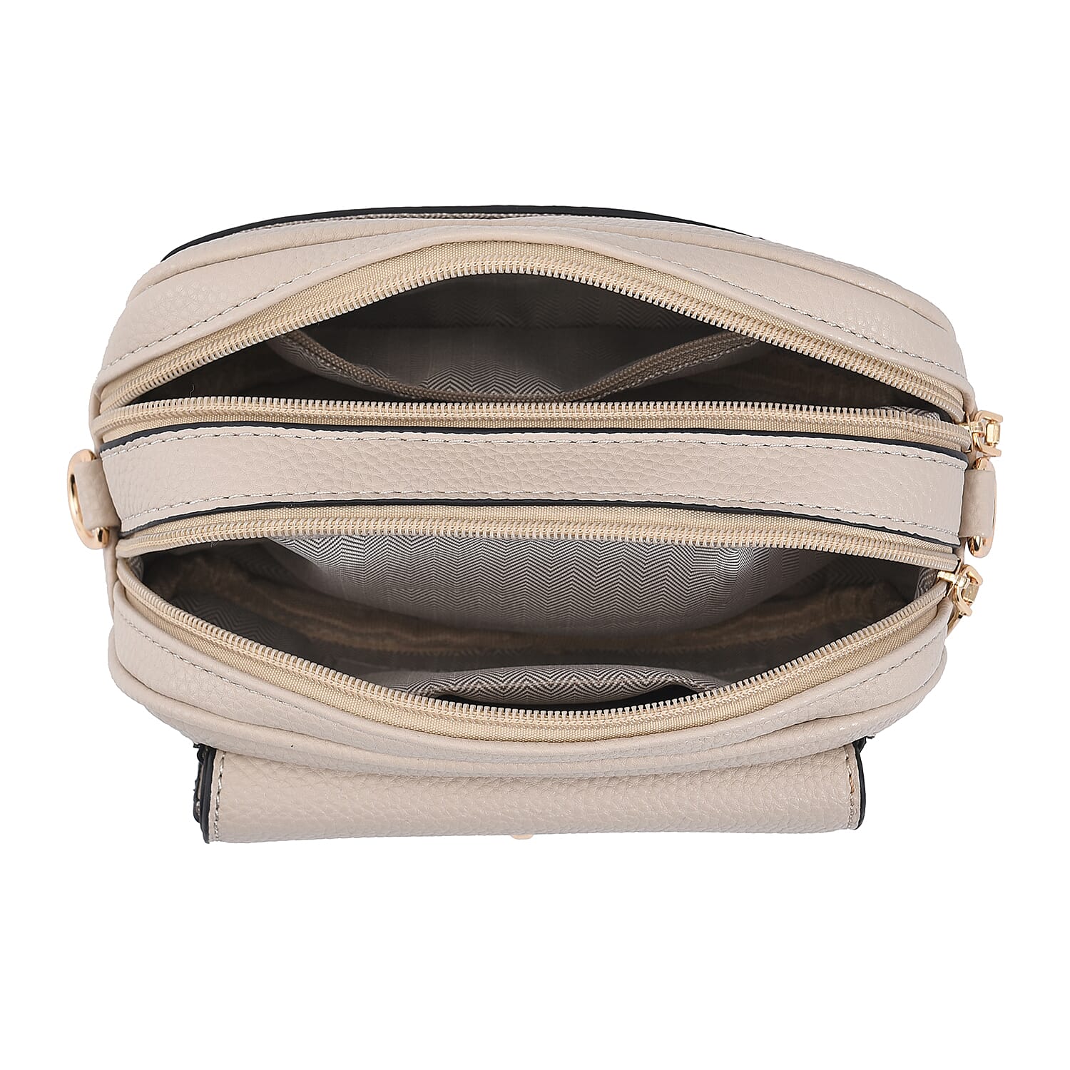 PASSAGE Crossbody Bag with Detachable Long Strap - Off White