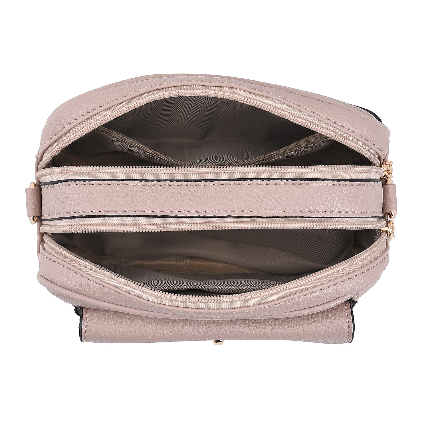 PASSAGE Crossbody Bag with Detachable Long Strap (Size 20x12x7 Cm) - Dusty Pink