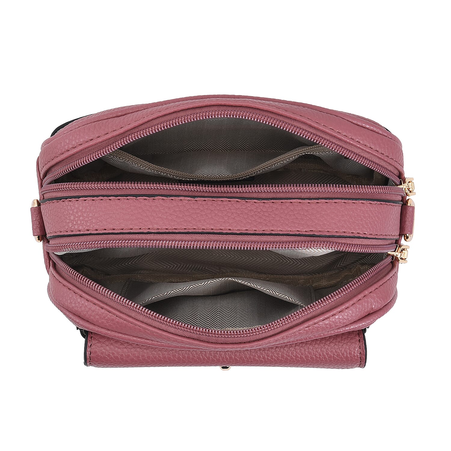 PASSAGE Crossbody Bag with Detachable Long Strap (Size 20x12x7 Cm) - Pink