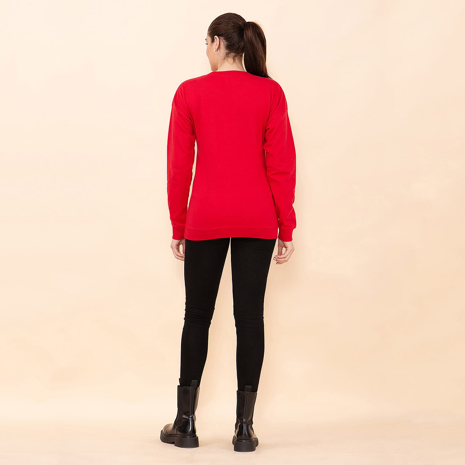 DOD Cotton Fleece Knit Sweatshirt - Red DOD Cotton Fleece Knit Sweatshirt - Red