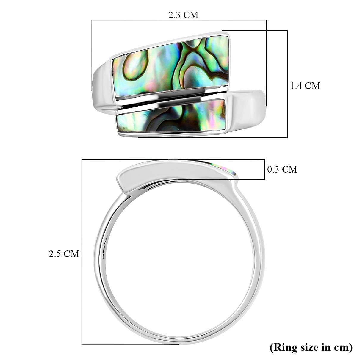 Royal Bali CULTURAL FLAIR Collection - Abalone Shell Ring in Sterling Silver