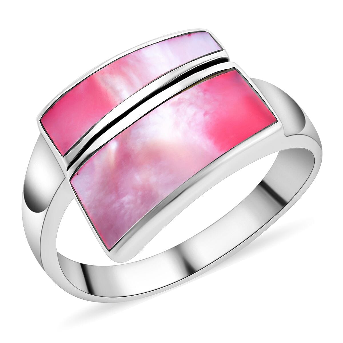 Royal Bali CULTURAL FLAIR Collection - Pink Shell Pearl Ring in Sterling Silver